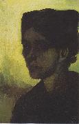 Vincent Van Gogh, Head of a young peasant woman with a dark hood